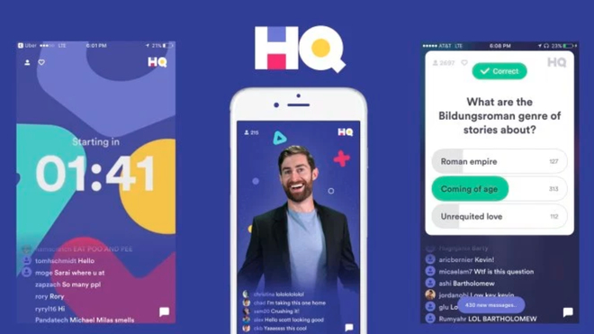 HQ, một start-up đi ti&ecirc;n phong với h&igrave;nh thức video tương t&aacute;c. Nhiều người cho rằng Facebook đ&atilde; lấy &yacute; tưởng từ start-up n&agrave;y.