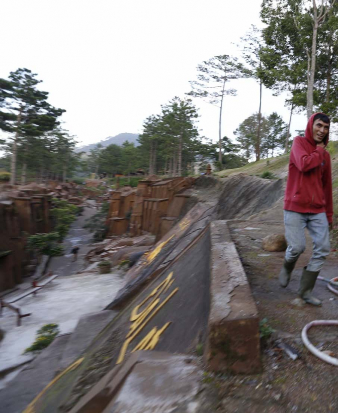 Vị tr&iacute; c&acirc;y g&atilde;y đổ, l&agrave;m em An tử vong.