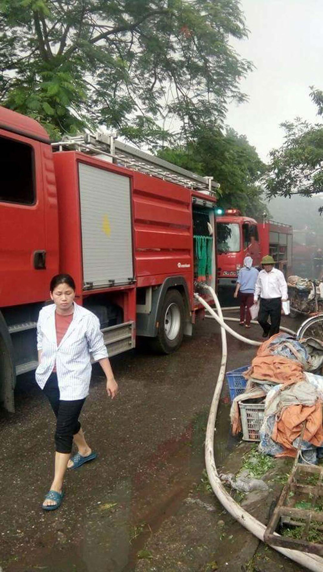 Hiện trường vụ ch&aacute;y. (Ảnh: Tiến Nguy&ecirc;n)