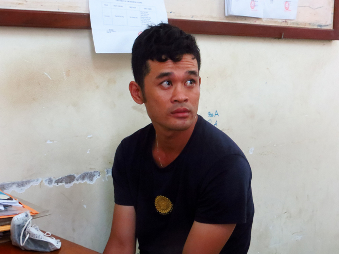 Đối tượng Duy tại Cơ quan c&ocirc;ng an.