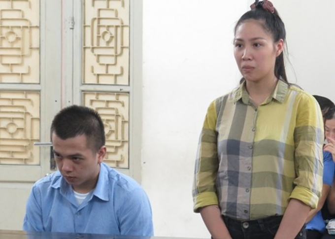 Phan Thị Mạnh Khương v&agrave; đồng phạm tại phi&ecirc;n t&ograve;a.