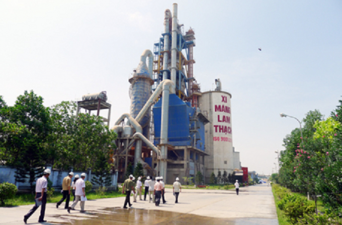 Nh&agrave; m&aacute;y xi măng Lam Thạch thuộc C&ocirc;ng ty Cp Xi măng v&agrave; X&acirc;y dựng Quảng Ninh (ảnh internet).