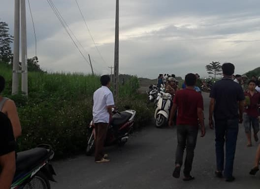 Hiện trường nơi xảy ra sự việc (ảnh FB&nbsp;Ng.Đ.Kh).