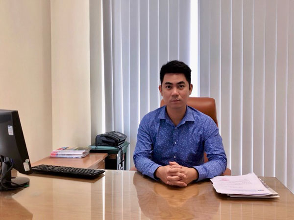 &Ocirc;ng Trung Ho&agrave;ng - Gi&aacute;m đốc C&ocirc;ng ty TNHH Truyền th&ocirc;ng quốc tế Ho&agrave;ng Duy.