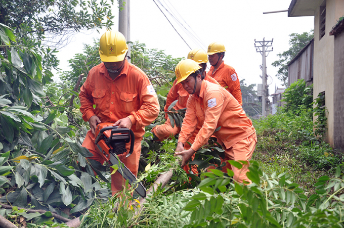 Ph&aacute;t quang h&agrave;nh lang bảo vệ an to&agrave;n c&ocirc;ng tr&igrave;nh lưới điện cao &aacute;p - Ảnh: Hoa Việt Cường