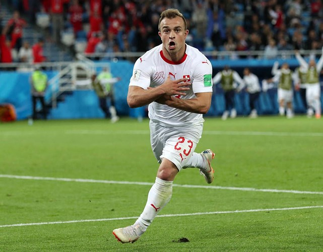 Xherdan Shaqiri (Thụy Sĩ).