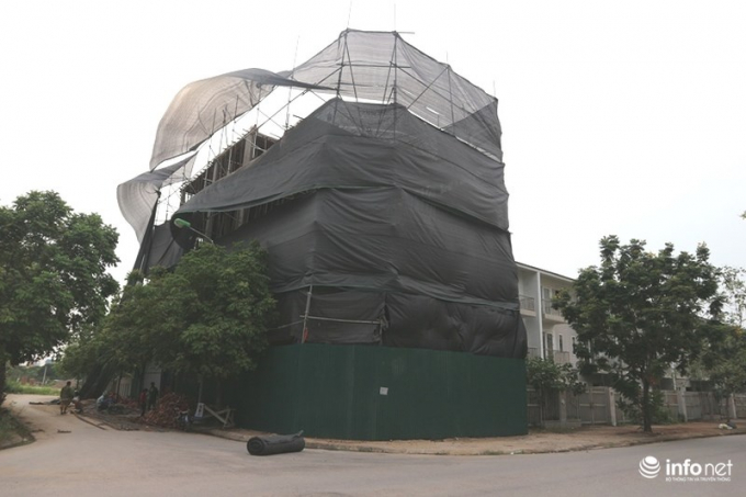 Nhà liền kề số 38 khu LK 29 được phá bỏ đi xây dựng lại hoàn toàn.