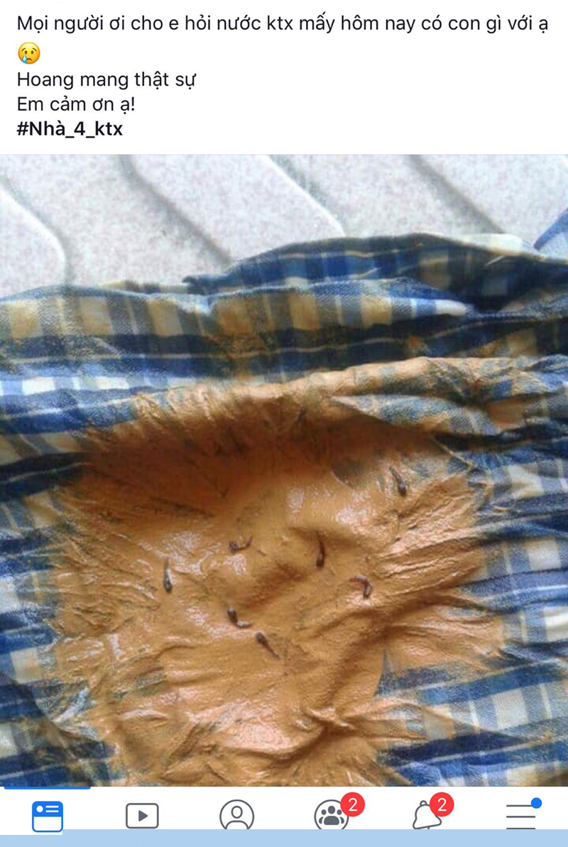 nuoc sinh hoat cua sinh vien dh kinh te quoc dan ban ngang nuoc ao, nha truong xin loi hinh 1