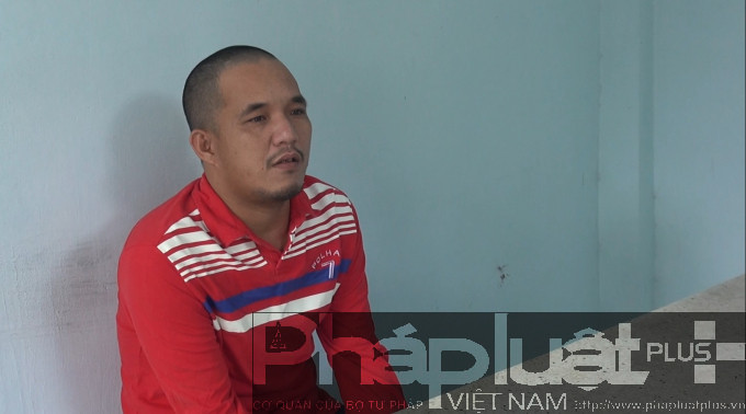 Đối tượng Khanh tại cơ quan công an