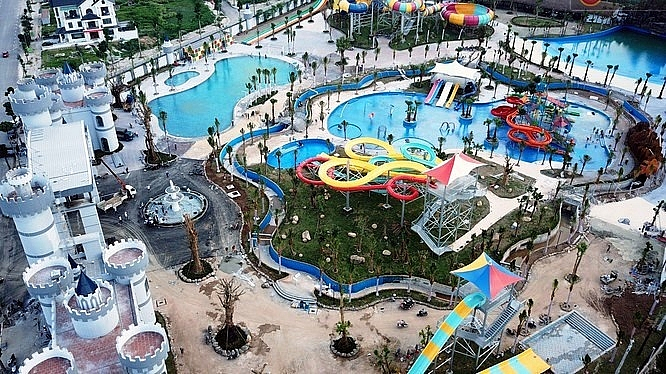 Công viên nước Thanh Hà trước khi bị phá hủy.