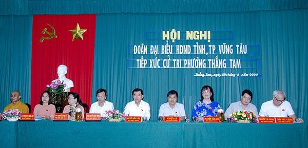 Bà Rịa – Vũng Tàu tổ chức tiếp xúc cử tri trước Kỳ họp thứ 17