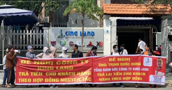Lỡ mua dự án ma của Công ty Kingland, hàng chục khách hàng "méo mặt" đi đòi tiền