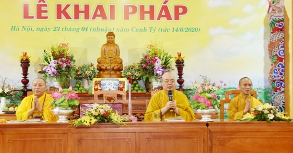 Hà Nội: Tùng lâm Quán Sứ khai Pháp khóa An cư Kiết hạ