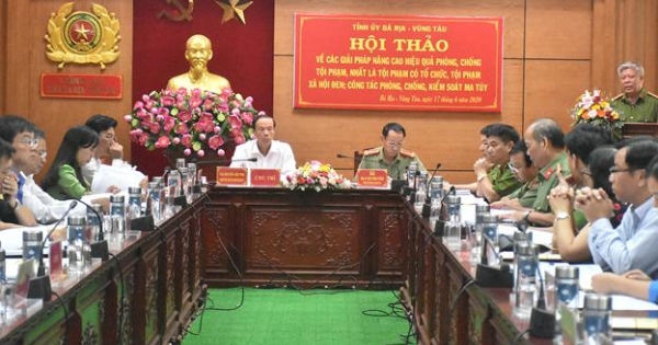 Bà Rịa - Vũng Tàu tổ chức Hội thảo về các giải pháp phòng, chống các loại tội phạm