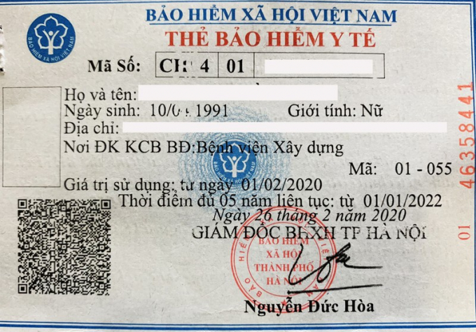 Thẻ bảo hiểm y tế giúp người dân giảm gánh nặng khi không may bị ốm đau.