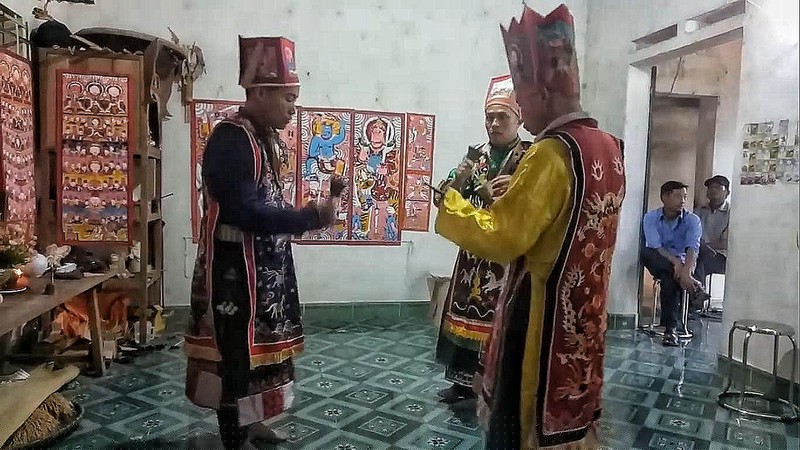 Nghi lễ độc đáo của người Dao. 