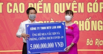 Công ty TNHH MTV Lan Anh ủng hộ 10 tỷ đồng mua vắc xin, phòng, chống dịch COVID-19