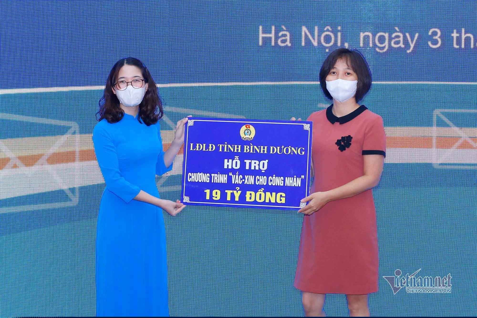 Li&ecirc;n đo&agrave;n lao động tỉnh B&igrave;nh Dương hỗ trợ 19 tỉ đồng.