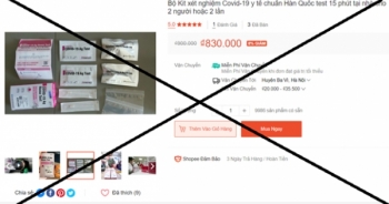 Cảnh báo: Không nên tự sử dụng test nhanh Covid-19 bán trên mạng