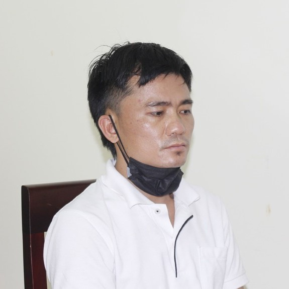 Đối tượng Nguyễn Văn Tuấn tại Cơ quan CSĐT - ảnh CANA