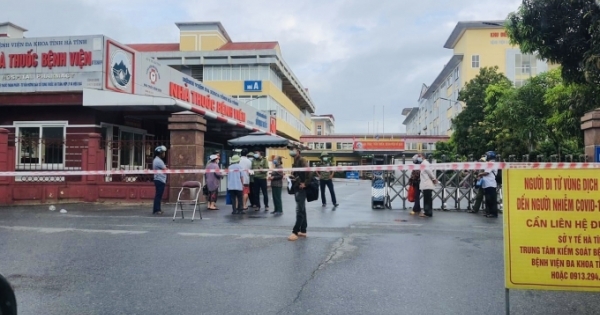 Nhân viên làm việc tại BVĐK tỉnh Hà Tĩnh dương tính với SARS-CoV-2