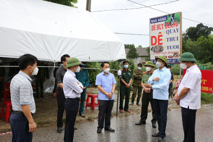 Chốt kiểm soát dịch ở Hương Sơn.