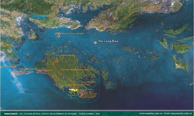 Vị trí dự án Cát Bà Amatina. (Ảnh: Cafef)