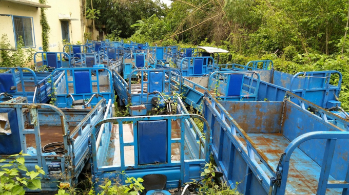 Công an huyện Chợ Mới bắt giữ, tịch thu nhiều phương tiện xe 3 bánh (xe hoa lâm) vi phạm luật giao thông