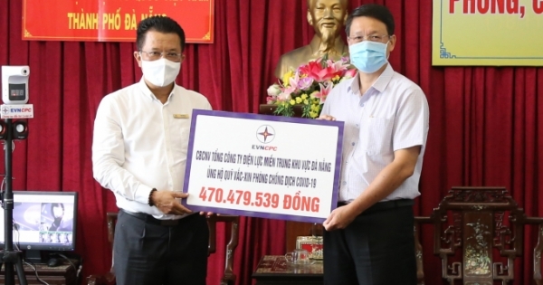 EVNCPC tiếp tục ủng hộ Quỹ vaccine phòng chống dịch Covid-19 tại Đà Nẵng