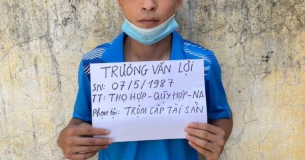 Nghệ An: Tóm gọn đối tượng phá két sắt trộm tiền vàng chơi game oline