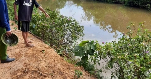 Nghệ An: Xe máy lao xuống ao, hai mẹ con tử vong