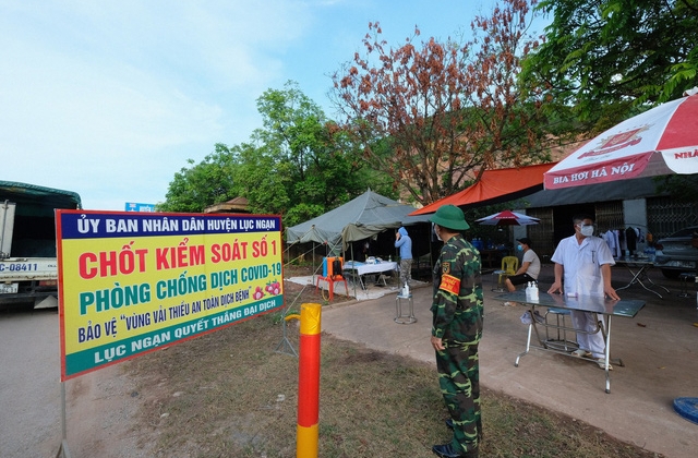 Bắc Giang: Huyện Lục Ngạn “lùi” thời gian cách ly nhiều khu vực