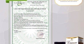 Công ty CP Dược phẩm Quốc tế Eva Care bị thu hồi Giấy xác nhận công bố sản phẩm