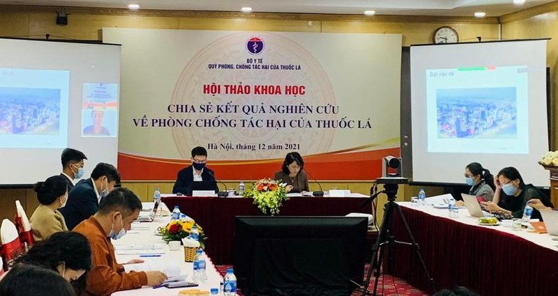 Hội thảo khoa học chia sẻ về tình hình sử dụng thuốc lá năm 2019-2020 của 34 tỉnh.