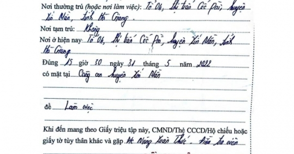 Hà Giang: Cần làm rõ những dấu hiệu bất thường về hành động tống đạt Giấy triệu tập của Công an huyện Xín Mần