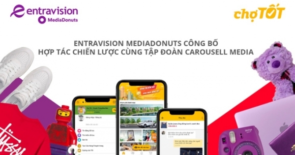 Chợ Tốt chọn Entravision MediaDonuts là đối tác độc quyền tại Việt Nam