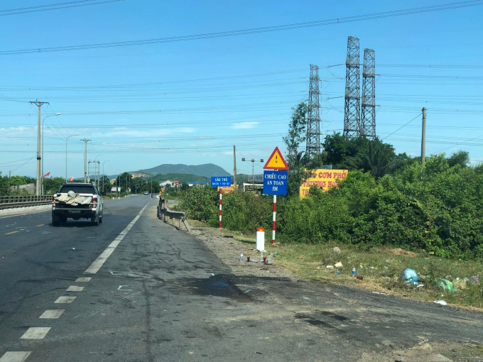 Hiện trường vụ tai nạn.