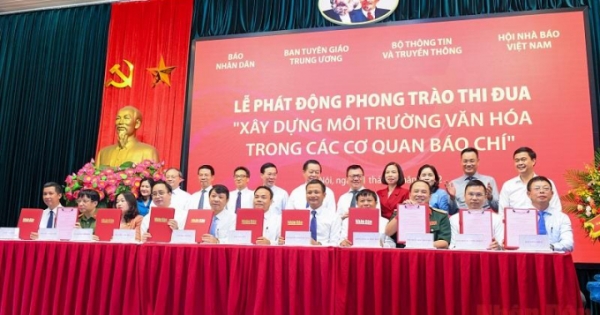 Phát động phong trào thi đua “Xây dựng môi trường văn hóa trong các cơ quan báo chí”