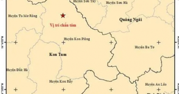 Kon Tum: Liên tiếp xảy ra 4 trận động đất tại huyện Kon Plông