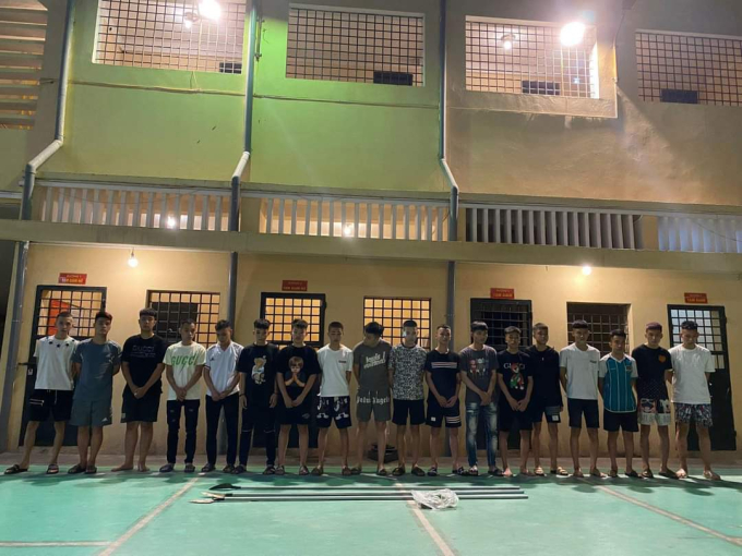 Các đối tượng bị bắt giữ.