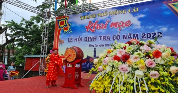 Khai hội đình Trà Cổ vùng biên Móng Cái, Quảng Ninh