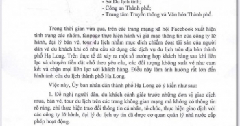 TP Hạ Long ra văn bản rà soát xử lý vi phạm về lĩnh vực du lịch trên mạng xã hội
