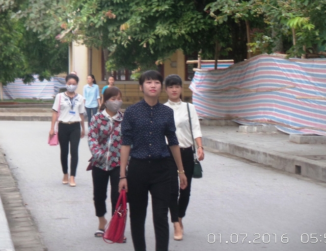 Nhiều th&iacute; sinh đến điểm thi sớm