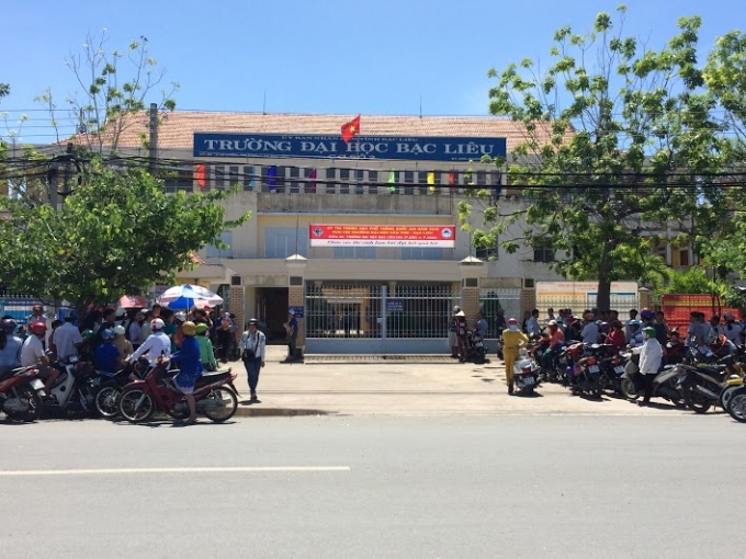 Điểm thi trường Đại học Bạc Li&ecirc;u (cơ sở 2).