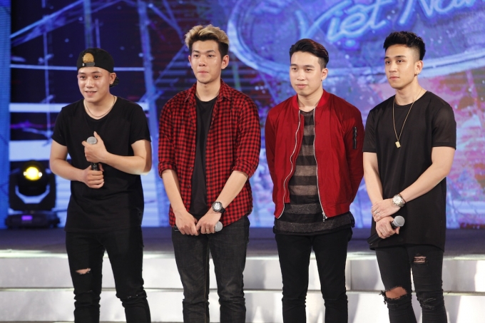 B&aacute; Duy, Minh Đức, Quang Đạt, T&ugrave;ng Dương.