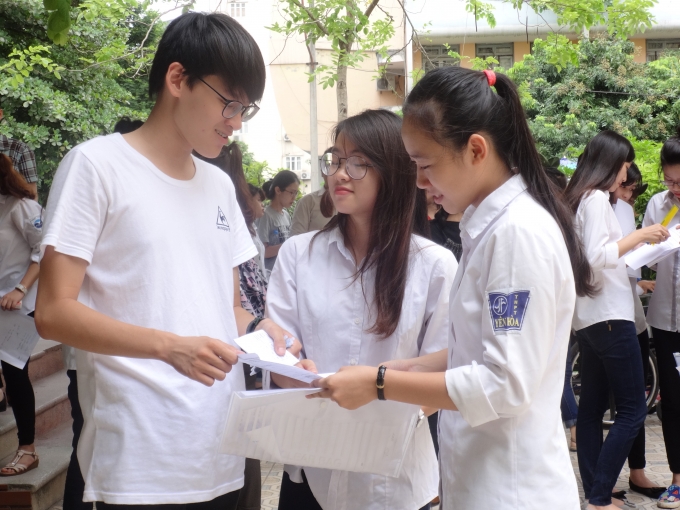 Nụ cười đ&atilde; trở lại tr&ecirc;n gương mặt c&aacute;c em v&agrave;o buổi s&aacute;ng nay sau khi kết th&uacute;c m&ocirc;n thi Ngữ Văn.