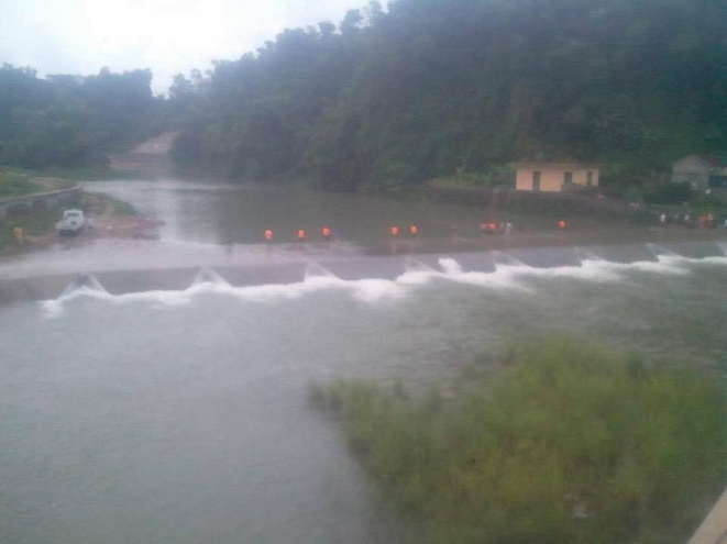 Hiện trường con suối nơi xảy ra sự việc.