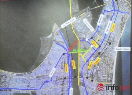 L&atilde;nh đạo TP Đ&agrave; Nẵng chủ trương x&acirc;y dựng c&ocirc;ng tr&igrave;nh vượt s&ocirc;ng H&agrave;n tại n&uacute;t giao th&ocirc;ng đường Đống Đa - Trần Ph&uacute; - 3/2 ở bờ T&acirc;y nối với đường V&acirc;n Đồn ở bờ Đ&ocirc;ng