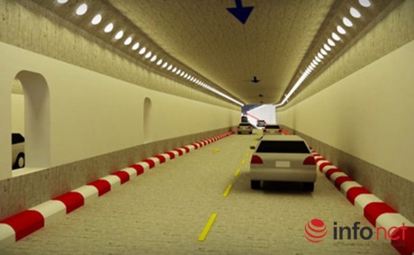 Phối cảnh hầm đường bộ qua s&ocirc;ng H&agrave;n