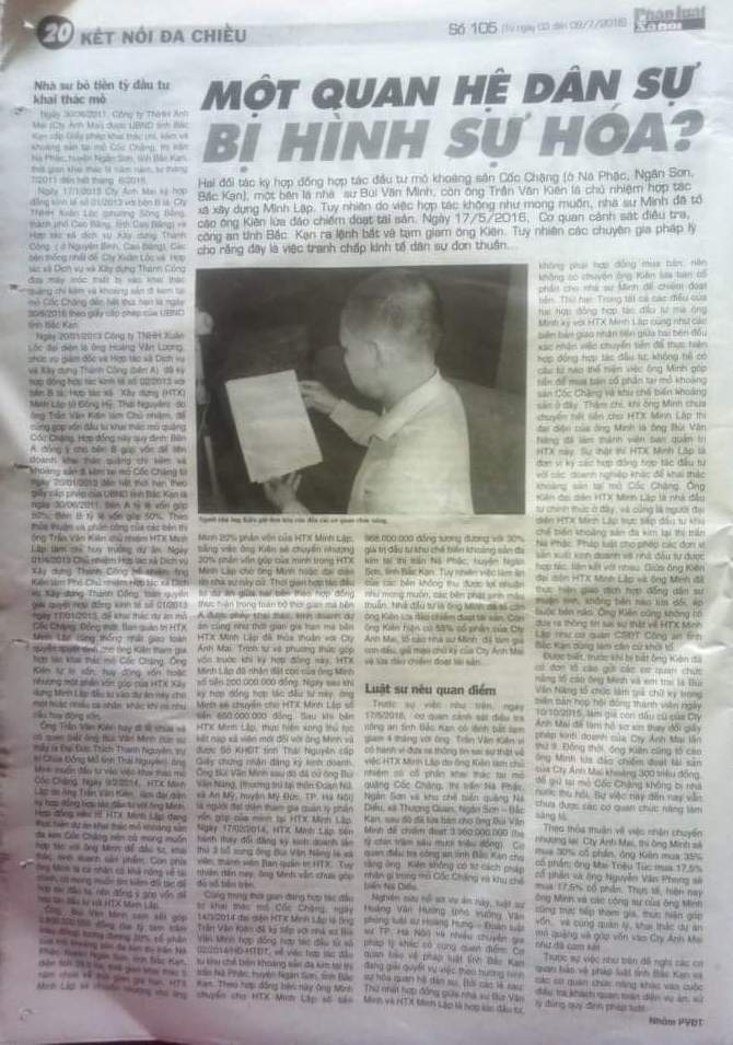 Một quan hệ d&acirc;n sự bị h&igrave;nh sự h&oacute;a?